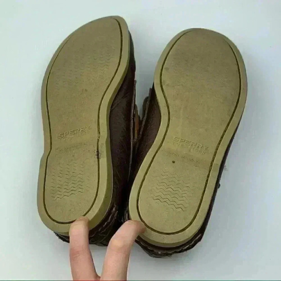 Sperry Topsider mens loafers size 8 brown leather - Picture 6 of 11